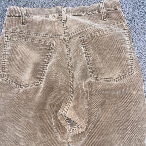 Vintage 1070's Levi's 519 Brown Corduroy Jeans - 31 X 32 - Made in USA - VGUC - Picture 5 of 14